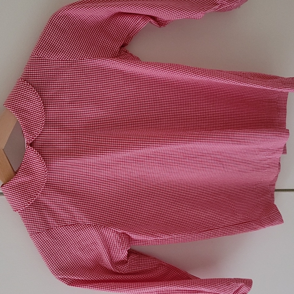 Bailey boys red gingham long sleeve